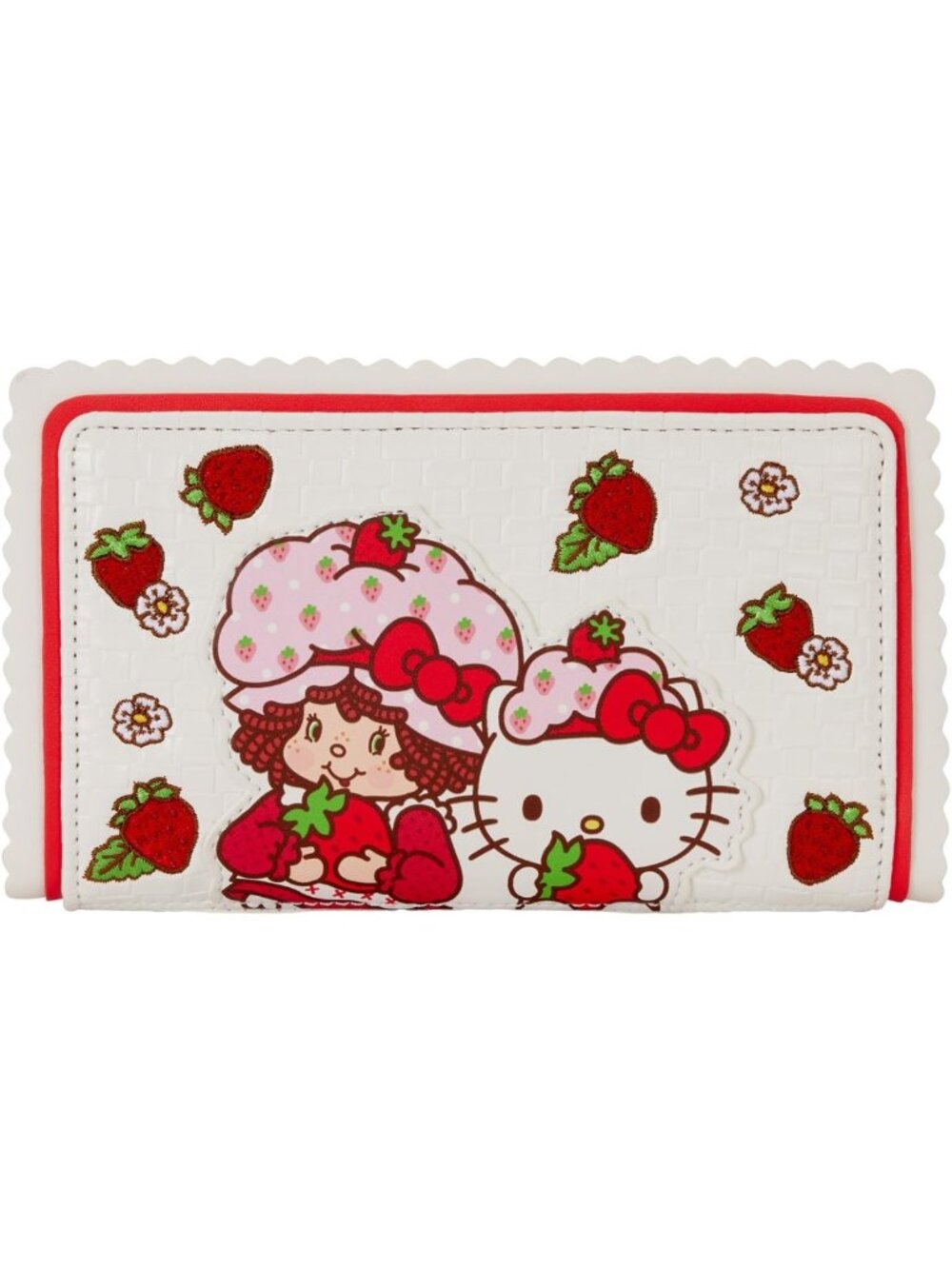 Cute Strawberry Shortcake Flap Wallet | Sanrio Loungefly Inspired Accessory